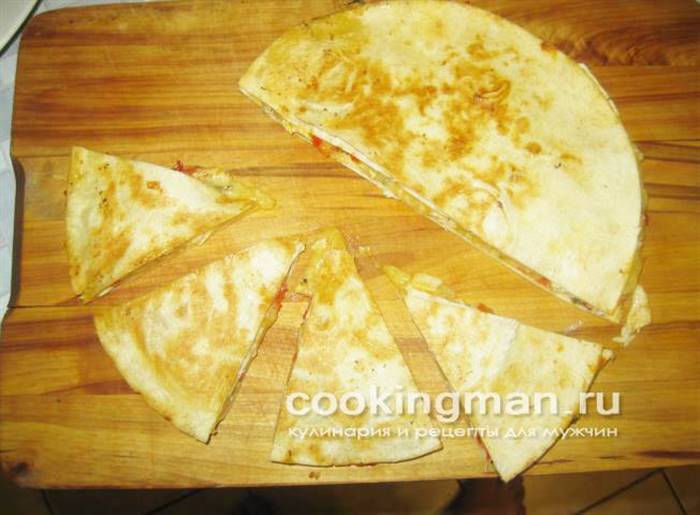 рецепт кесадільї з куркою