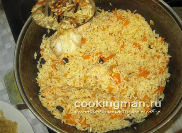 плов із куркою рецепт