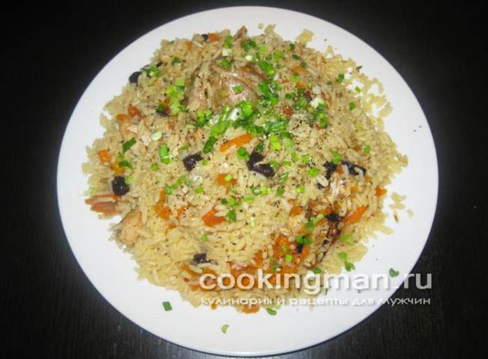 плов із куркою рецепт